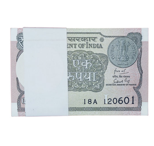 Rs 1 serial birthday packet 120601 gem unc condition