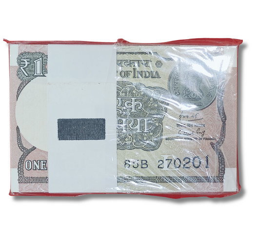 Rs 1 serial birthday packet 270201  gem unc condition
