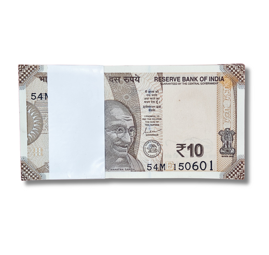 Rupee 10 serial birthday packet 150601  unc  condition