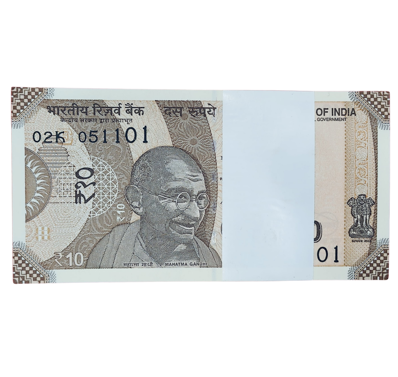 Rupee  10 serial birthday packet 05.11.01 unc condition