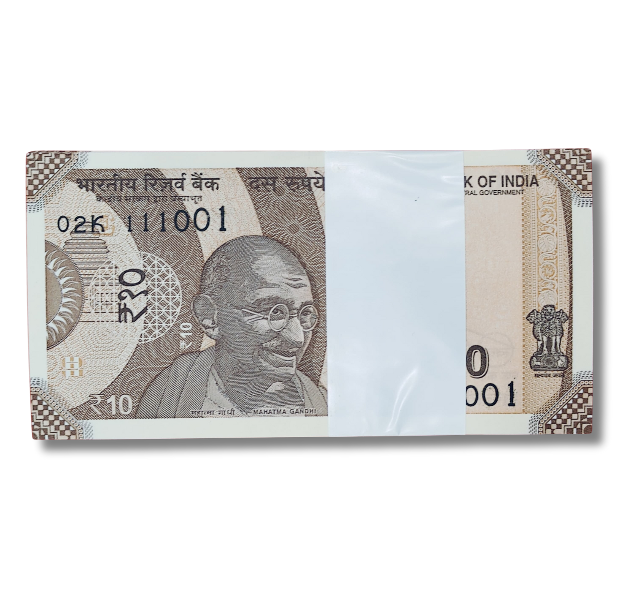 Rupee 10 serial Birthday packet 27.10.01 October 27 Unc  condition