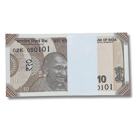 Rupee 10 serial Birthday packet 05.01.01 January 5 Unc  condition