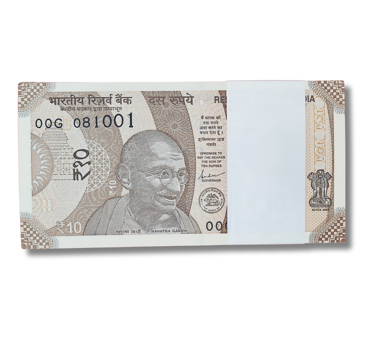 Rupee 10 serial Birthday packet 08.10.01 October 8 Unc  condition