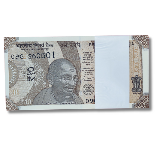 Rupee 10 serial birthday packet 26.05.01 may 26 Unc  condition