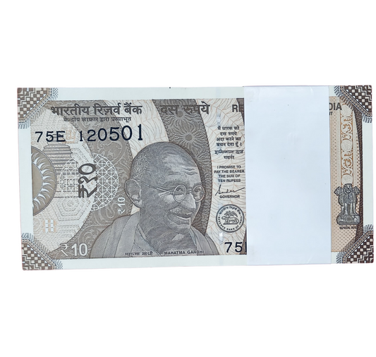 Rupee 10 serial birthday packet 12.05.01 May 12 unc  condition