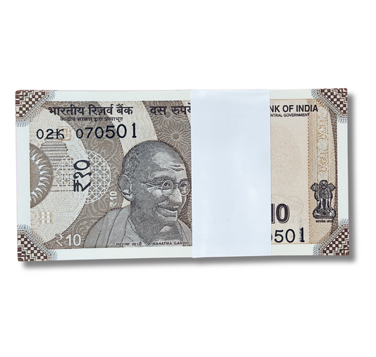 Rs 10 serial birthday packet 070501 may 7 unc  condition