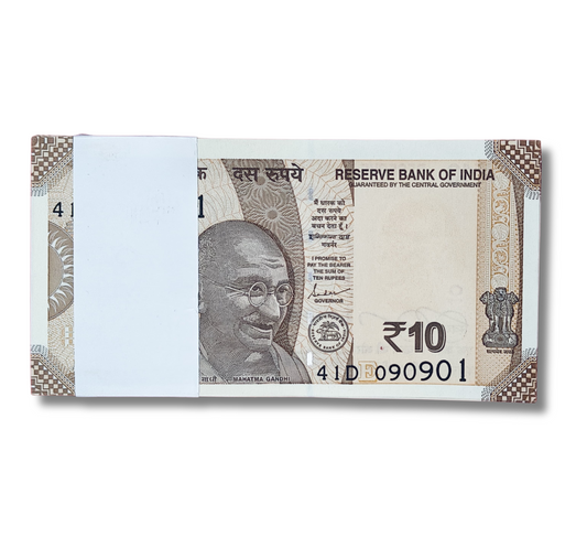Rs 10 serial birthday packet 090901 september 9 unc condition