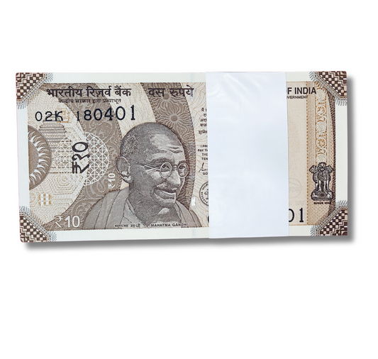 Rs 10 serial birthday 180401 april 18 unc  condition