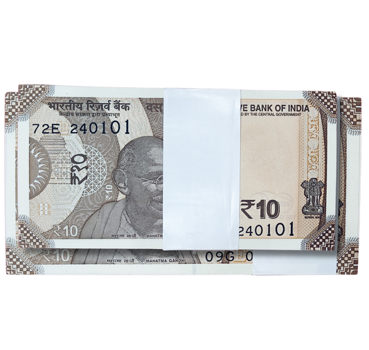 Rs 10 serial birthday packet 240101january 24 unc condition