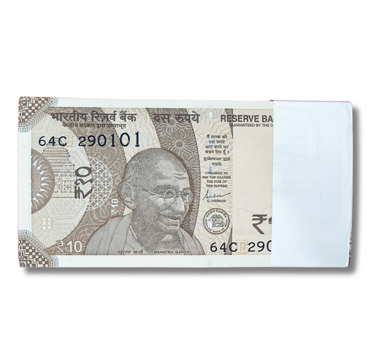 Rs 10 serial birthday packet 290101 January 29 unc condition