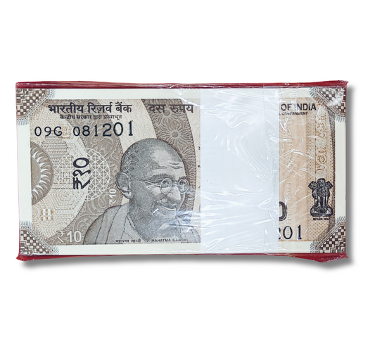 Rs 10 serial birthday packet 081201  december 8 unc  condition