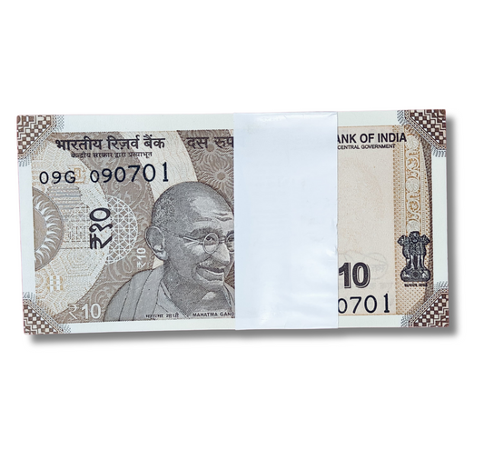 Rs 10 serial birthday packet 090701 with 786 holy bismillah number unc  condition