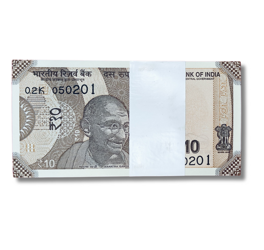 Rs 10 serial birthday packet 050201 february 5 unc  condition