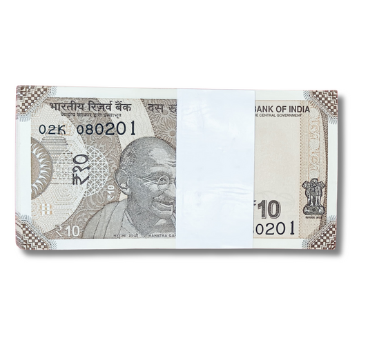 Rs 10 serial birthday packet 080201 february  8 unc condition