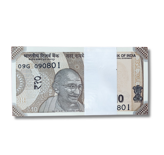Rs 10 serial birthday packet 090801 august 9 unc  condition