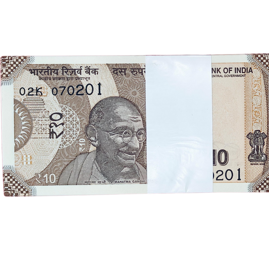 Rs 10 birthday anniversary date 07.02.01 gem unc condition
