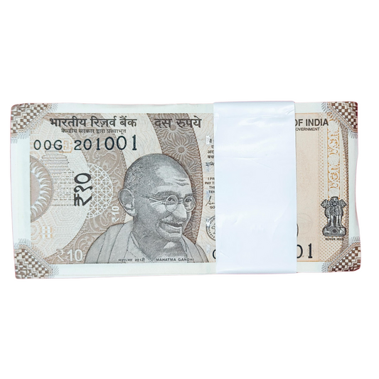 Rs 10 birthday anniversary date 20.10.01 gem unc condition