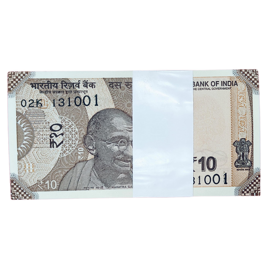 Rs 10 birthday anniversary date 13.10.01 gem unc condition