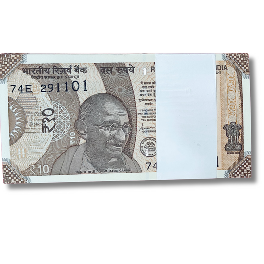 Rs 10 birthday anniversary date pkt 29.11.01 gem unc condition