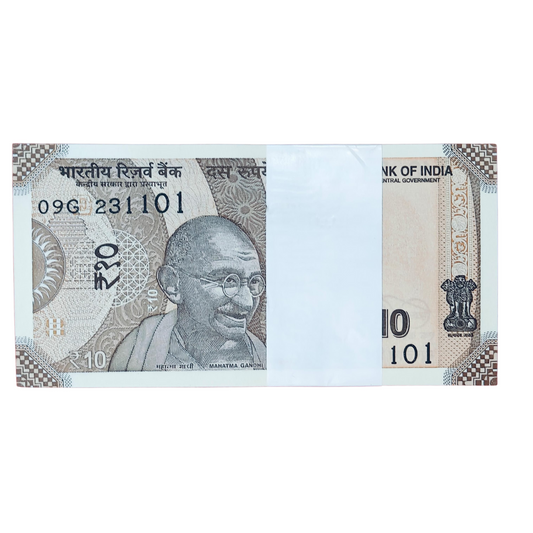 Rs 10 birthday anniversary date pkt 23.11.01 gem unc condition
