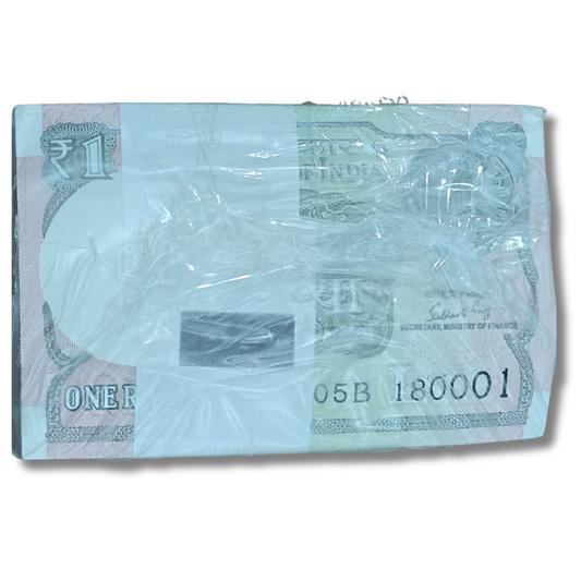 Rs 1 telescopic  rim 180001 finance secretary Subhash Garg unc condition