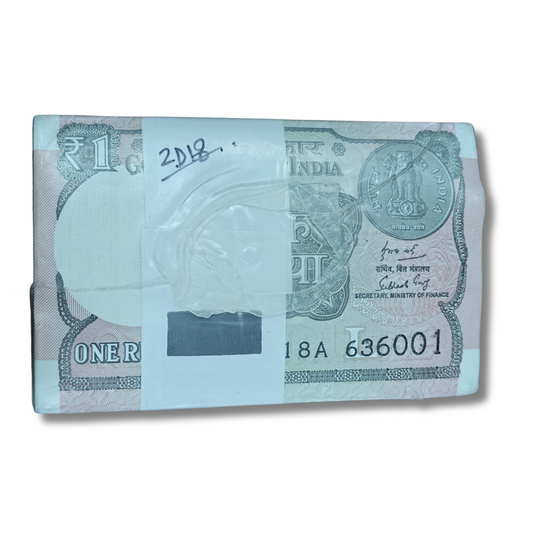 Rs 1 telescopic rim 636001 with tripling 636363 number finance secretary subhash garg unc condition