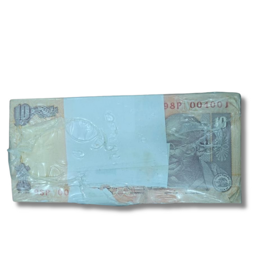 Rs 10 old rim 004001 lower number governor d subbarao unc condition