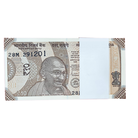 Rs 10 birthday anniversary date pkt 29.12.01 gem unc condition