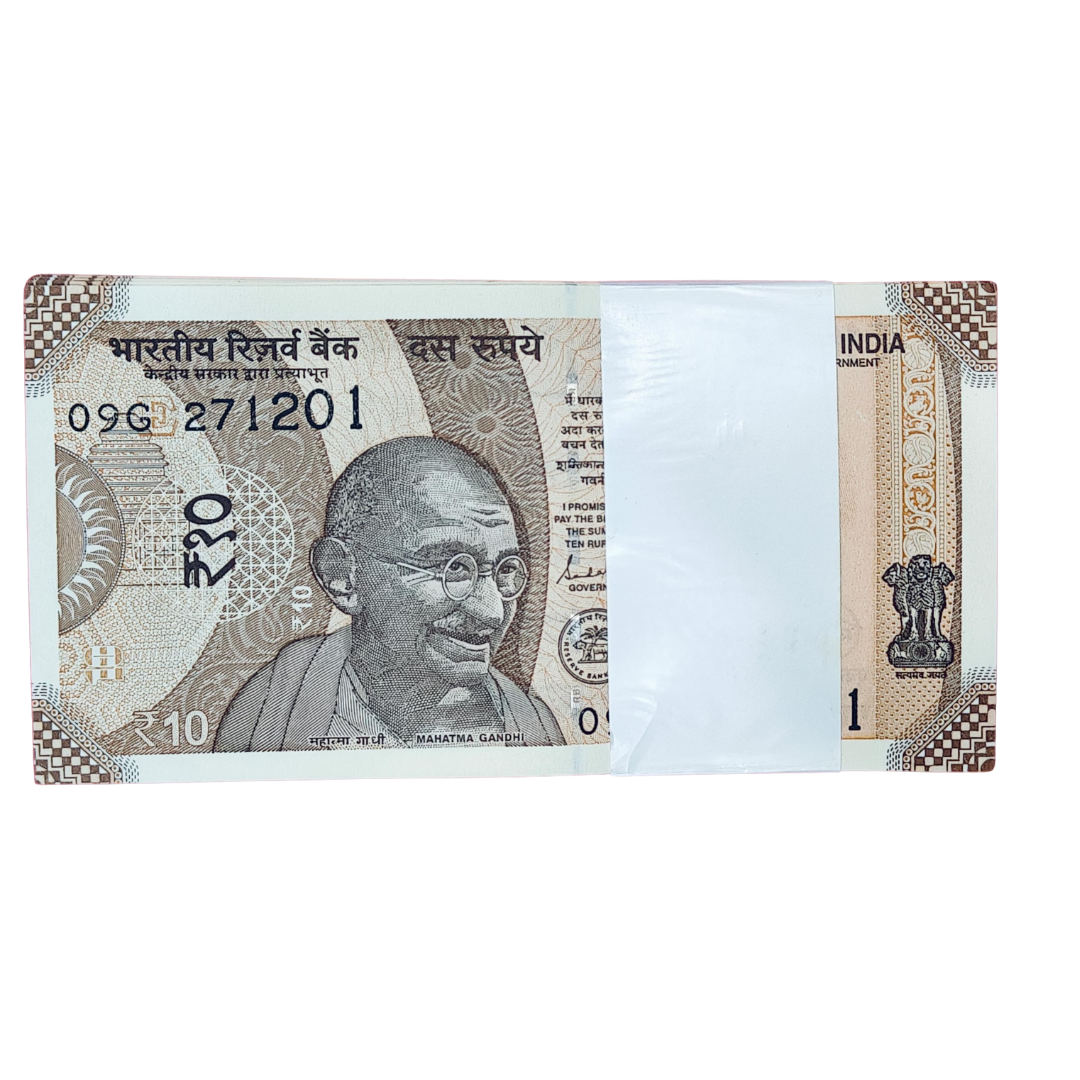 Rs 10 birthday anniversary date pkt 27.12.01 gem unc condition
