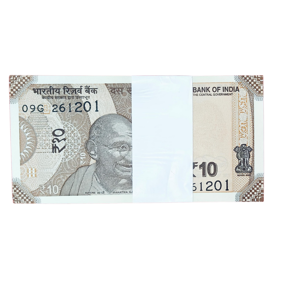 Rs 10 birthday anniversary date pkt 26.12.01 gem unc condition