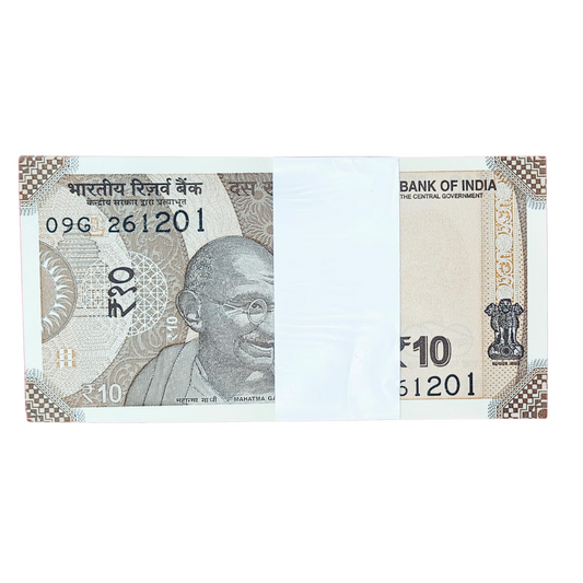 Rs 10 birthday anniversary date pkt 26.12.01 gem unc condition