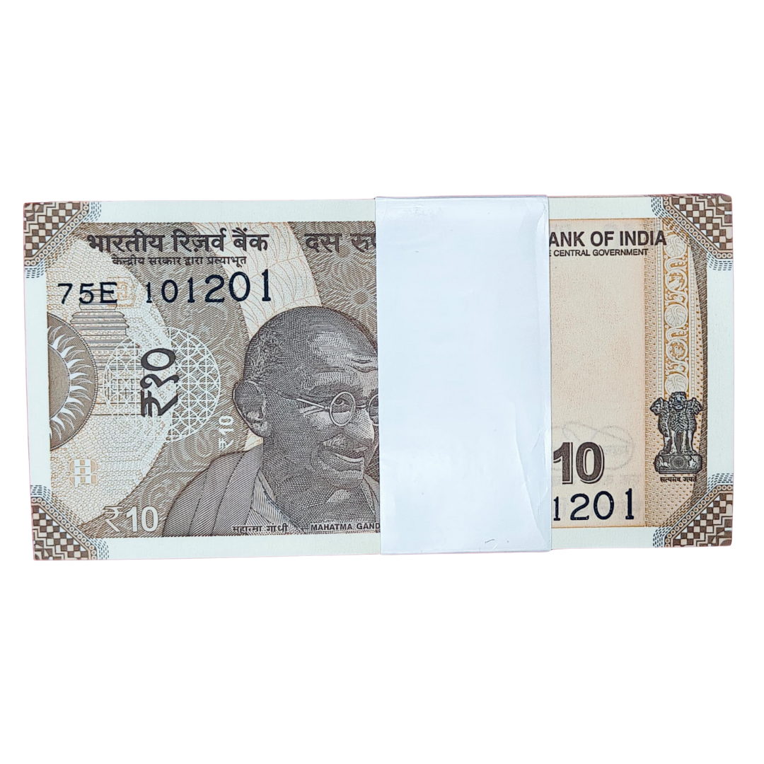 Rs 10 birthday anniversary date pkt 10.12.01 gem unc condition