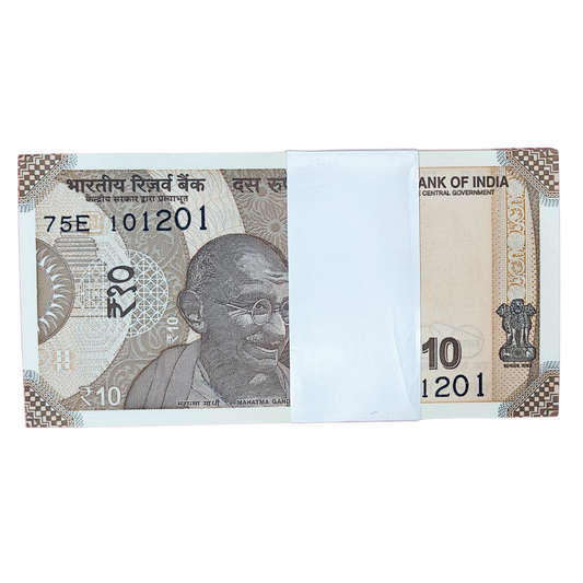Rs 10 birthday anniversary date pkt 10.12.01 gem unc condition