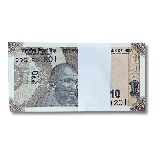 Rs 10 birthday anniversary date pkt 23.12.01gem unc condition