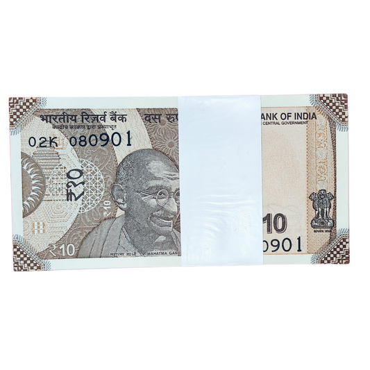 Rs 10 birthday anniversary date pkt 08.09.01gem unc condition