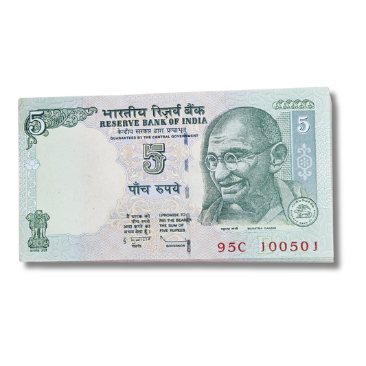 Rs 5 tractor pkt birthday and anniversary date 10 .05. 01 Gem unc condition