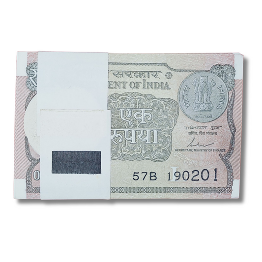 Rs 1 serial birthday packet 190201 february 19 unc  condition