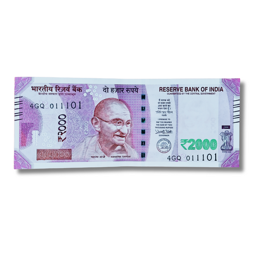 Rs 2000 Birthday and aniversary date 01.11.01 gem unc condition