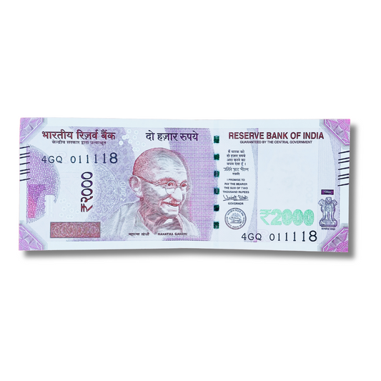 Rs 2000 Birthday and aniversary date 01.11.18 gem unc condition