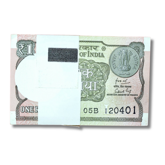 Rs 1 Birthday Serial Packet 12 April 2001  unc condition