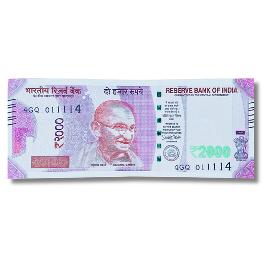 Rs 2000 Birthday and aniversary date 01.11.14 gem unc condition