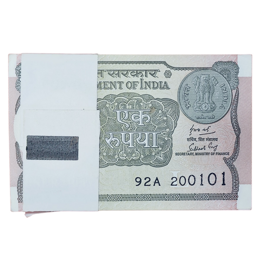 Rs 1 serial birthday packet 200101 January  20 unc condition