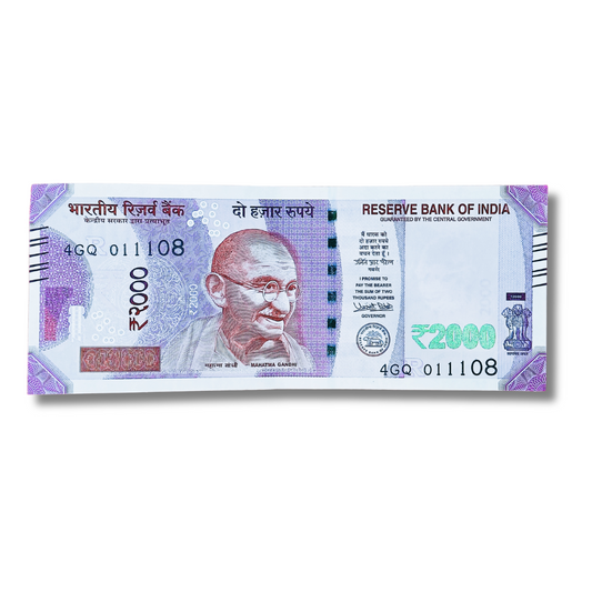 Rs 2000 Birthday and aniversary date 01.11.08  gem unc condition