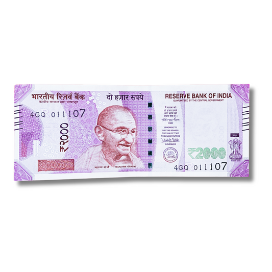Rs 2000 Birthday and aniversary date 01.11.07 gem unc condition