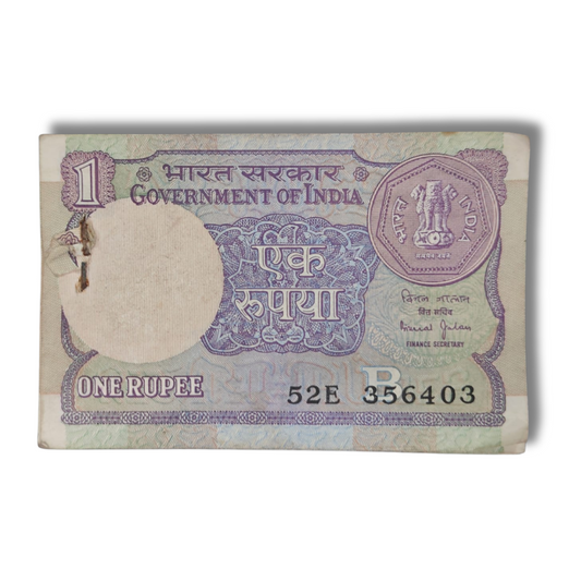 Rs 1 Note old issue packet Fresh Packet 100 Notes Bimal Jalan 98 serial packet