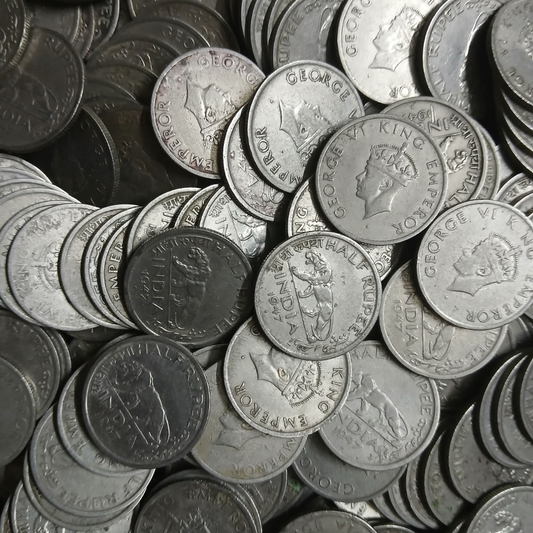 Half Rupee George VI King Emperor Each Coin price 100rs