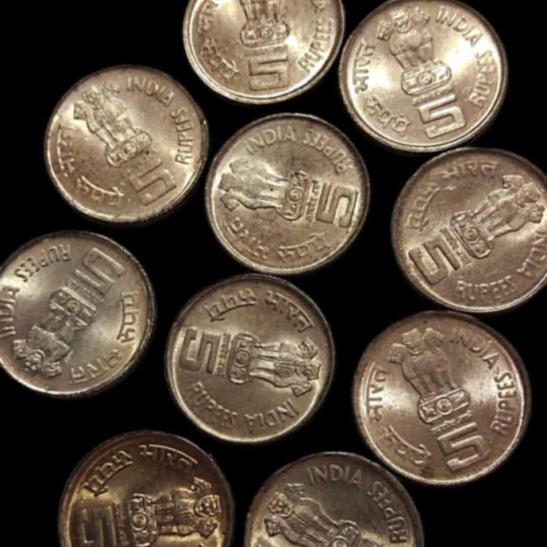 Rs 5 Commemorative Coin Lal Bahadur Shastri Copper Nickel 10 PCs rare