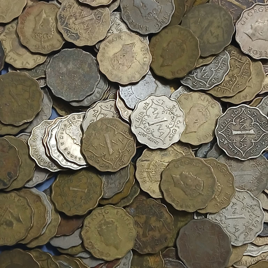One Anna - George VI King Emperor 10 Pcs Mix Year