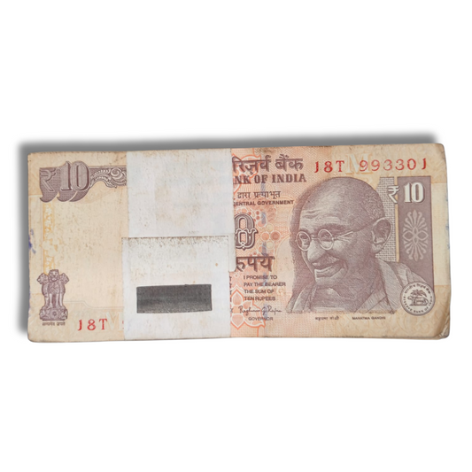 Rs. 10 Note Old Packet Raghu Ram Rajan 100 note Fresh Packet