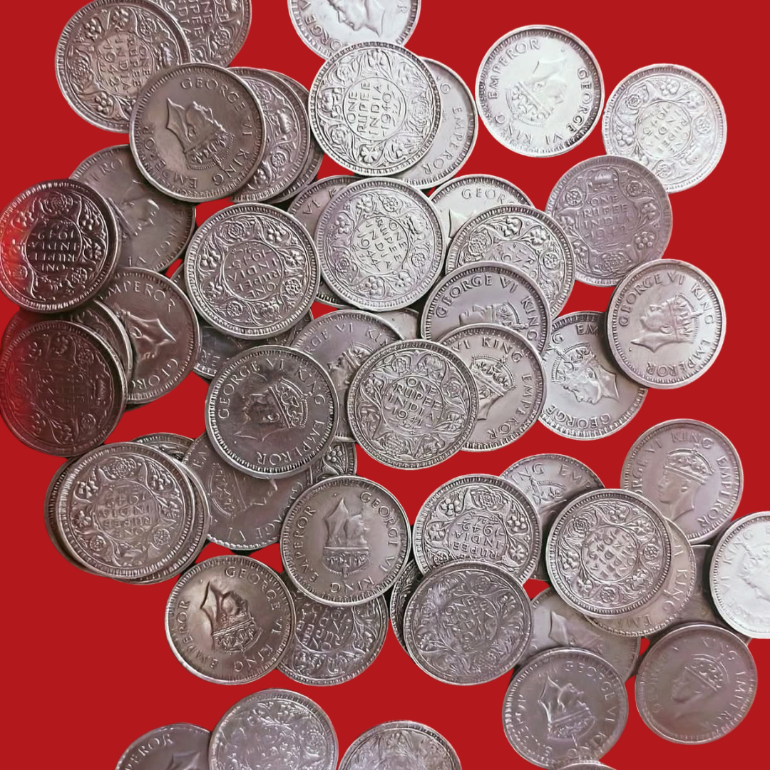 Rs 1 Silver Coin George VI King Emperor Each Coin Price Collectible Grade Coins